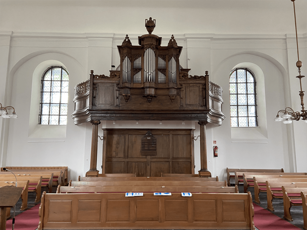 Evangelische Kirche Roetgen Orgelempore