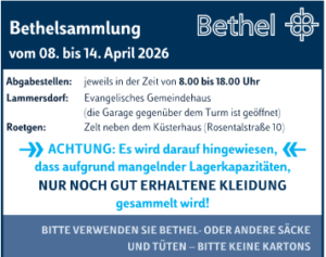 Bethelsammlung @ siehe unten